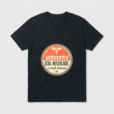 ER Nurse Emergency Room Appreciation T-Shirt – AUTHENTIC ER NURSE a real classic – Classic T-Shirt in Black