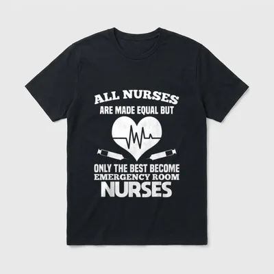 Emergency Room Nurse ER All T-Shirt – Classic T-Shirt in Black