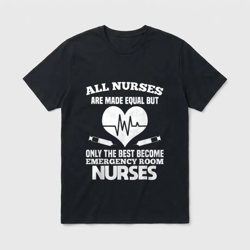 Emergency Room Nurse ER All T-Shirt – Classic T-Shirt in Black