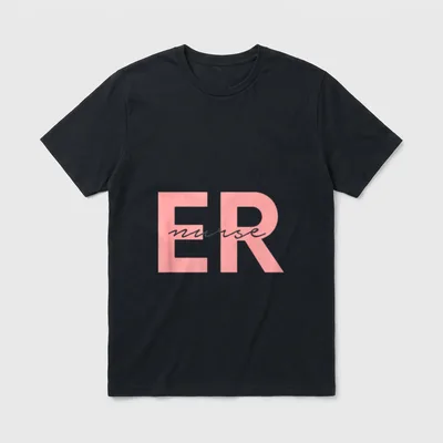 ER Nurse Emergency Room Registered Operating T-Shirt – Classic T-Shirt in Black
