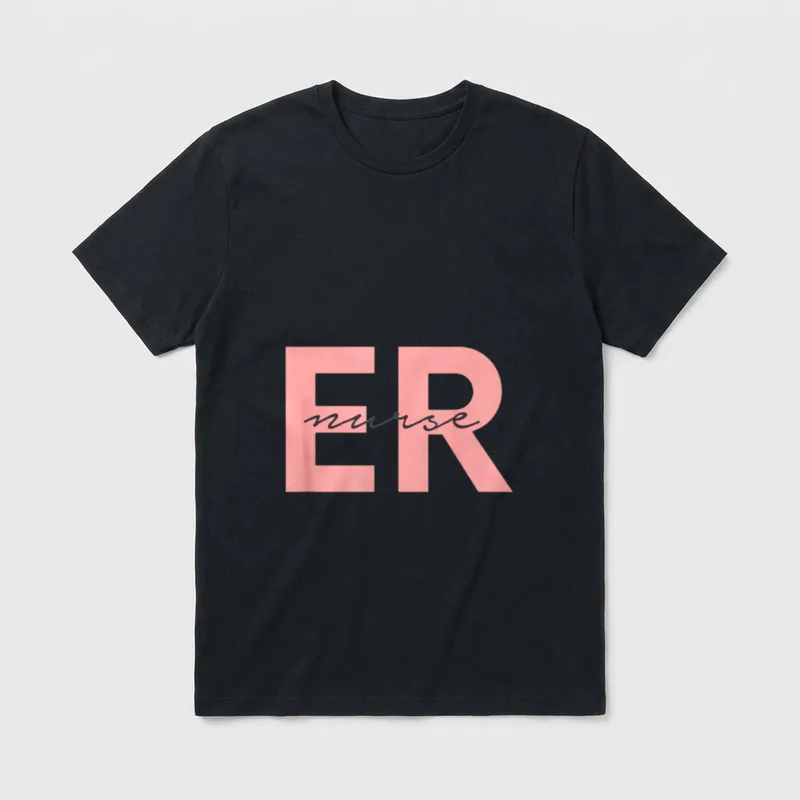 ER Nurse Emergency Room Registered Operating T-Shirt – Classic T-Shirt in Black