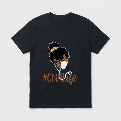 Black CNA Life Emergency Nurse Assitant T-Shirt – Classic T-Shirt in Black