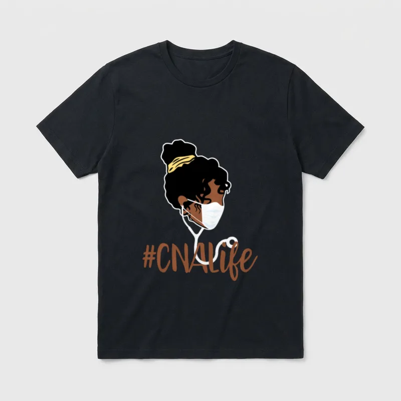 Black CNA Life Emergency Nurse Assitant T-Shirt – Classic T-Shirt in Black