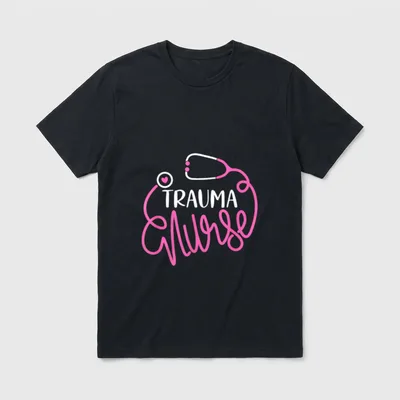 Trauma Nurse RN Emergency Nursing Department T-Shirt – Classic T-Shirt in Black