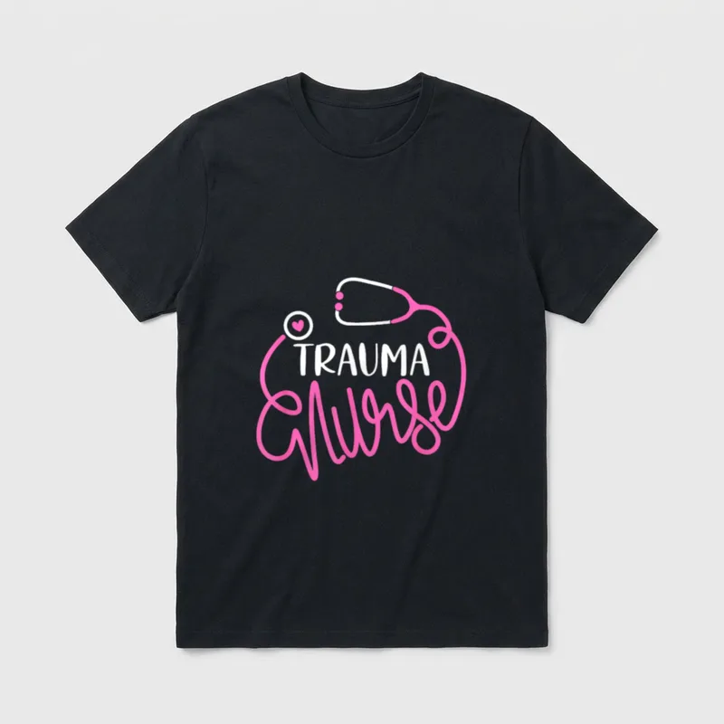 Trauma Nurse RN Emergency Nursing Department T-Shirt – Classic T-Shirt in Black