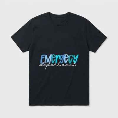 Emergency Department Healthcare ER Nurse T-Shirt – Classic T-Shirt in Black