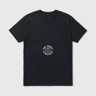 Emergency Department Room Nurse Breast Healthcare T-Shirt – Classic T-Shirt in Black