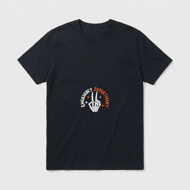 Emergency Department 2 Sided Halloween ER T-Shirt – Classic T-Shirt in Black