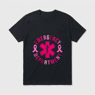 Emergency Department Room Nurse Breast Classic T-Shirt – Classic T-Shirt in Black
