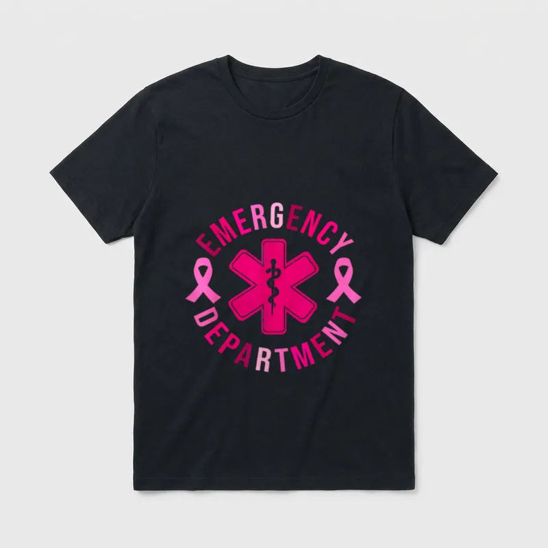 Emergency Department Room Nurse Breast Classic T-Shirt – Classic T-Shirt in Black