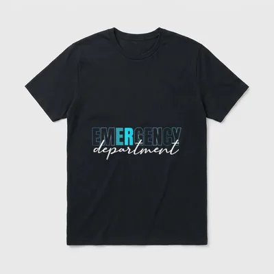 Emergency Department ER Nurse Room Medical T-Shirt – Classic T-Shirt in Black