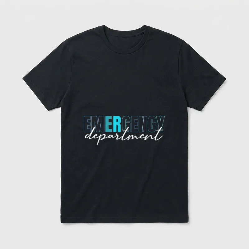Emergency Department ER Nurse Room Medical T-Shirt – Classic T-Shirt in Black