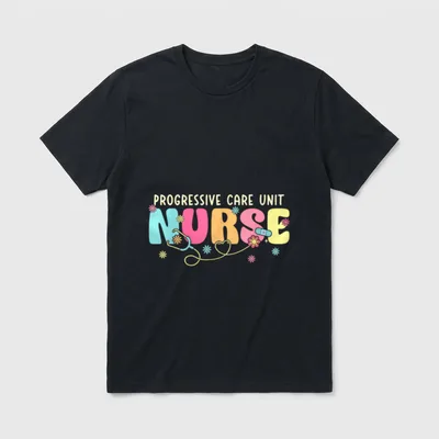 Progressive Care Unit Groovy PCU Emergency T-Shirt – Classic T-Shirt in Black