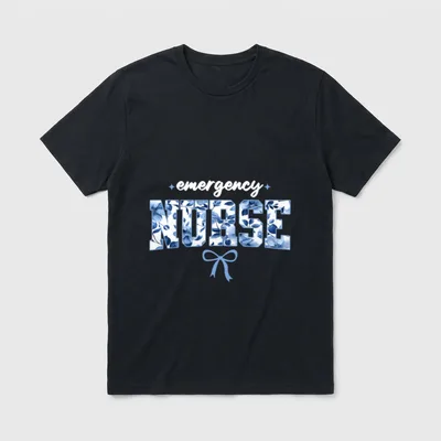 Emergency Department Nurse Er Room Tech T-Shirt – Classic T-Shirt in Black