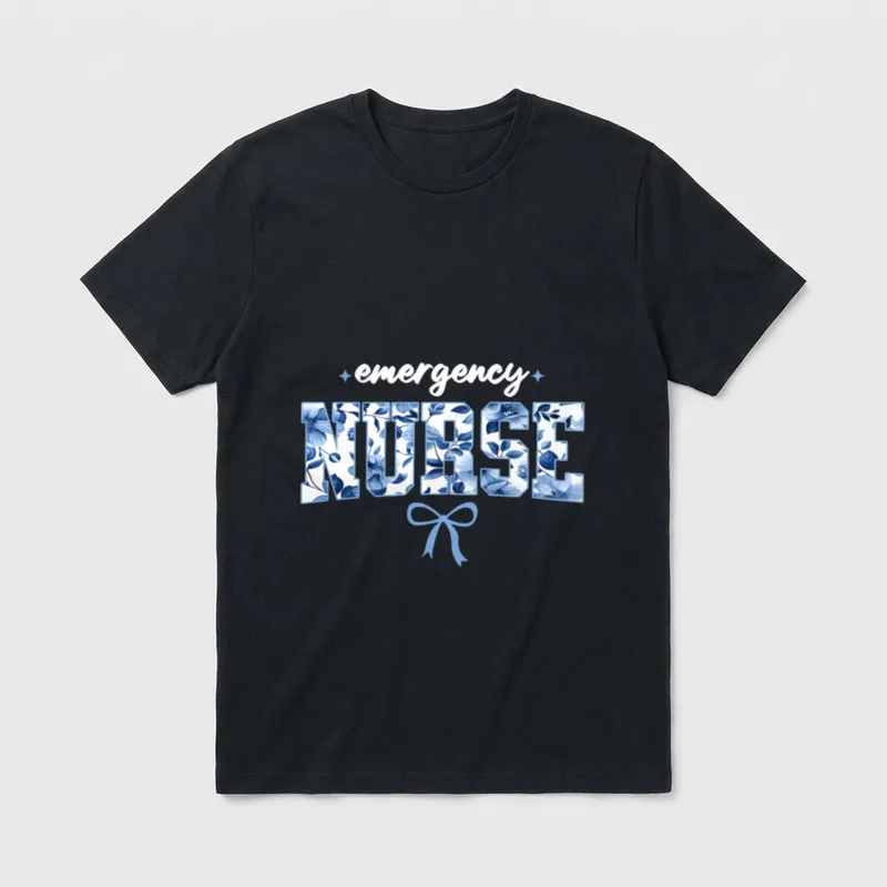 Emergency Department Nurse Er Room Tech T-Shirt – Classic T-Shirt in Black