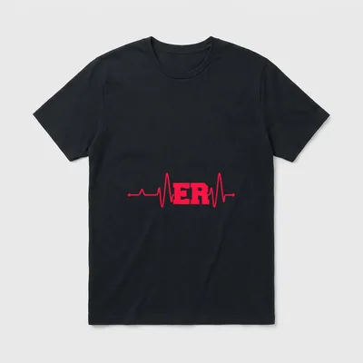 Emergency Medicine Room Nurse ER Doctor T-Shirt – Classic T-Shirt in Black