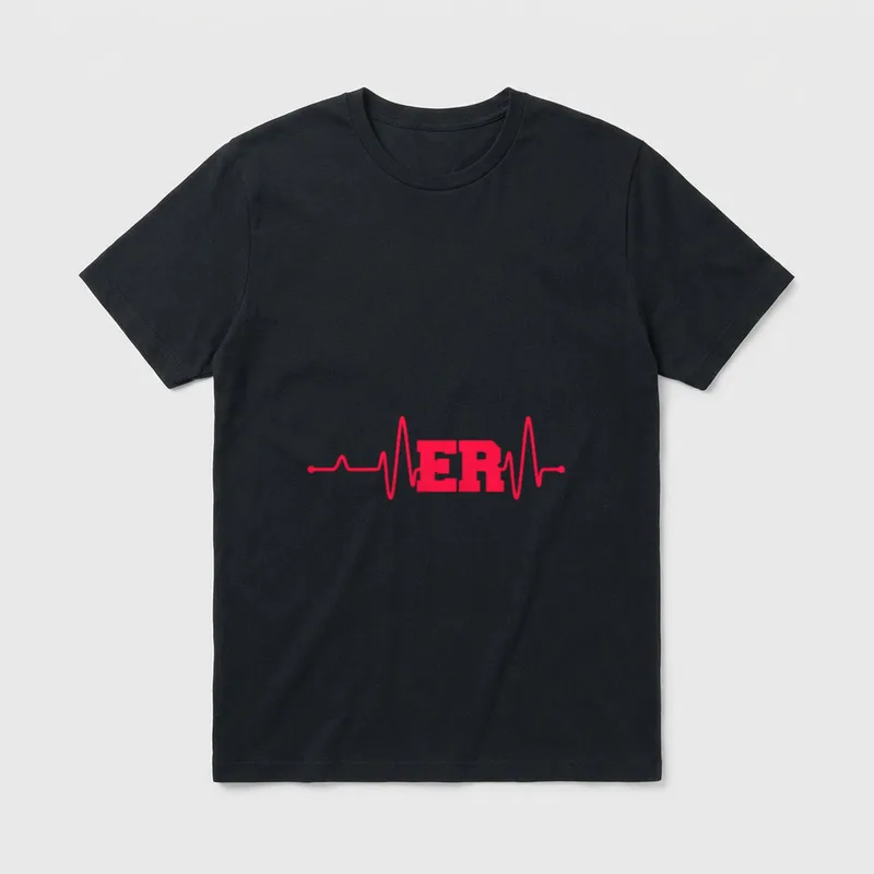 Emergency Medicine Room Nurse ER Doctor T-Shirt – Classic T-Shirt in Black