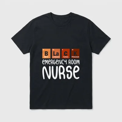 ER Emergency Room Nurse Nurses Day T-Shirt – Classic T-Shirt in Black