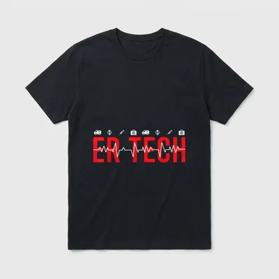 Emergency Room Technician ER Tech Nurse T-Shirt – Classic T-Shirt in Black