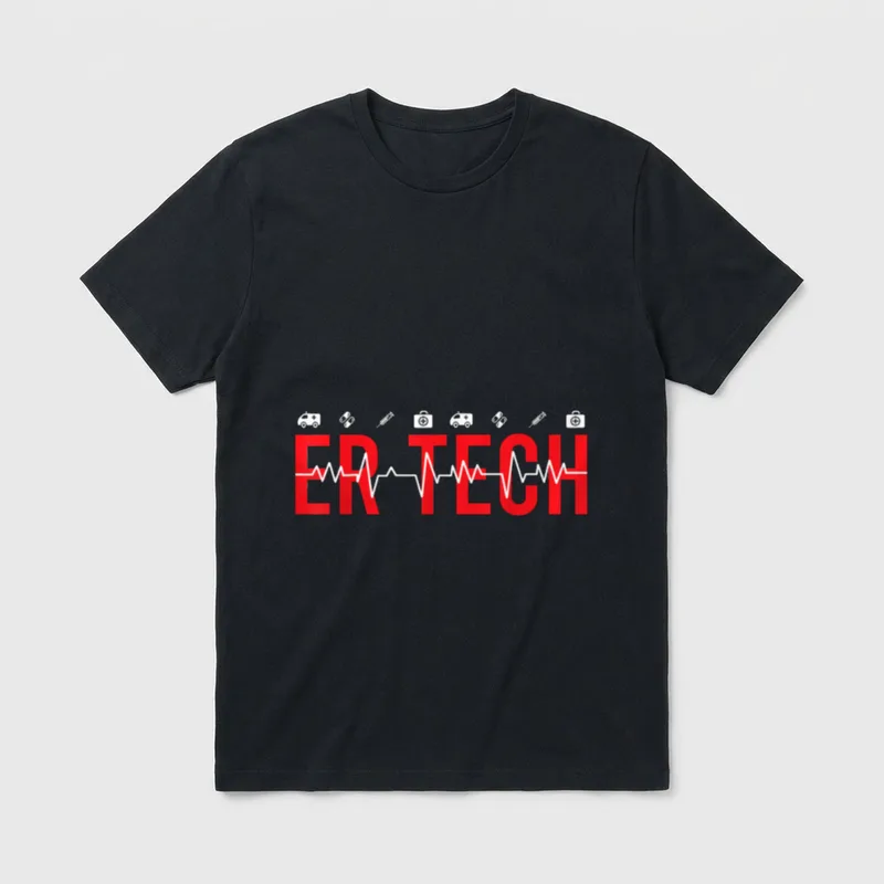 Emergency Room Technician ER Tech Nurse T-Shirt – Classic T-Shirt in Black