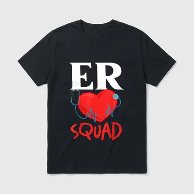Emergency Room Technician ER Nurse Department T-Shirt – Classic T-Shirt in Black
