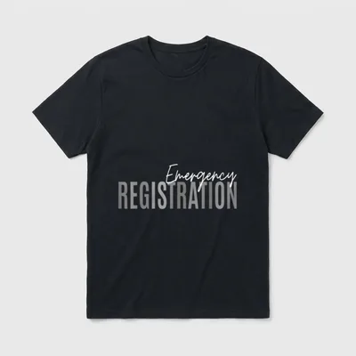 Room Registration Patient ER Registrar Emergency T-Shirt – Classic T-Shirt in Black