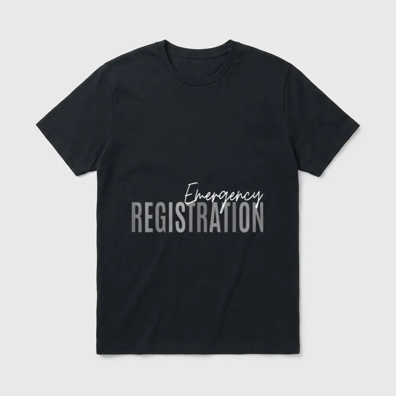 Room Registration Patient ER Registrar Emergency T-Shirt – Classic T-Shirt in Black