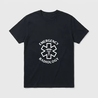 Emergency Radiology Doctor Nurse Medical Caduceus T-Shirt – Classic T-Shirt in Black