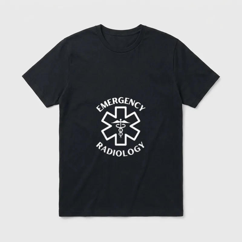 Emergency Radiology Doctor Nurse Medical Caduceus T-Shirt – Classic T-Shirt in Black