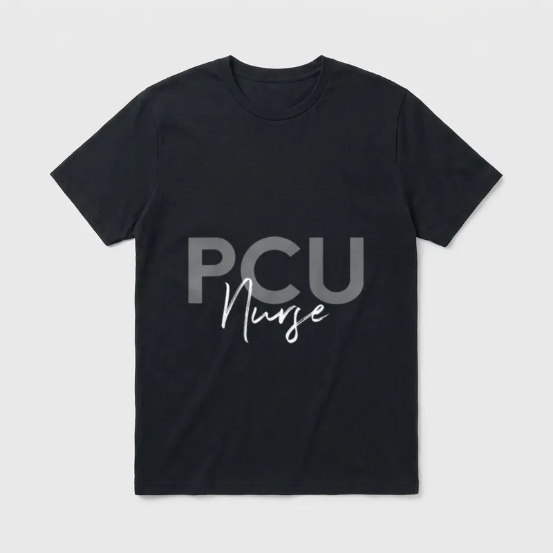 Progressive Care Unit PCU Nurse Emergency T-Shirt – Classic T-Shirt in Black