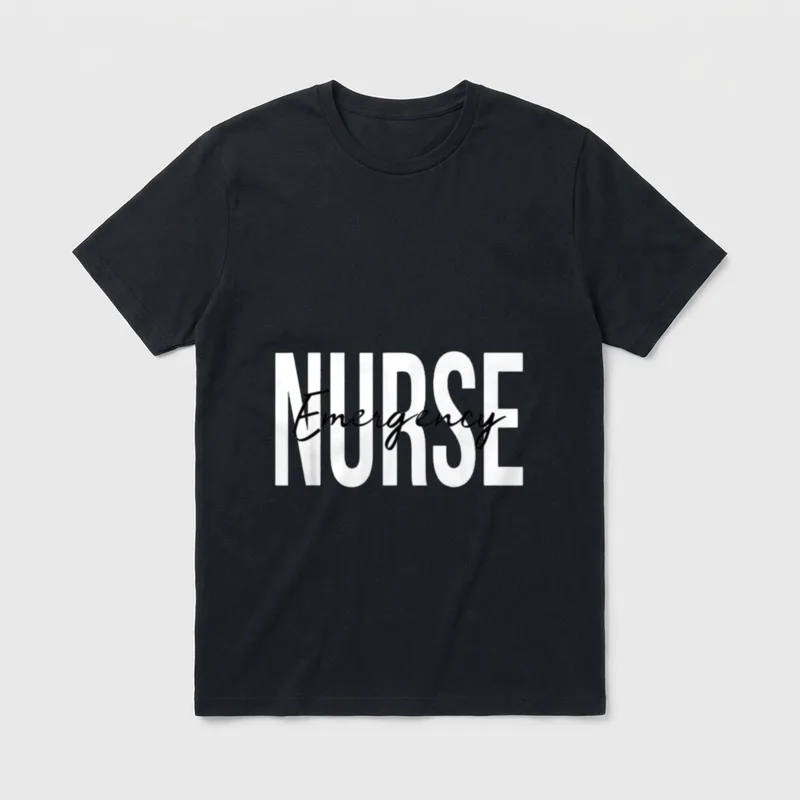 Emergency Nurse Room Registered ER Staff T-Shirt – Classic T-Shirt in Black