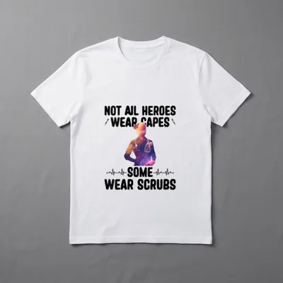 Some Wear Scrubs Emergency Nurse T-Shirt – Classic T-Shirt in Black