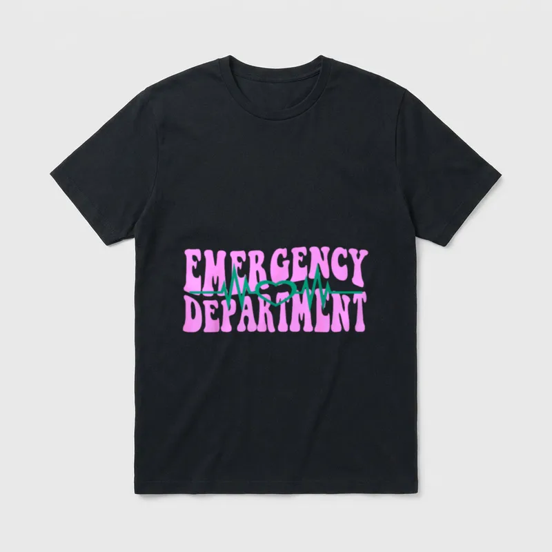 Certified Emergency Room Nurse School Technician T-Shirt – Classic T-Shirt in Black