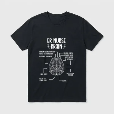 Emergency Room Nurse Essentials ER T-Shirt – Classic T-Shirt in Black