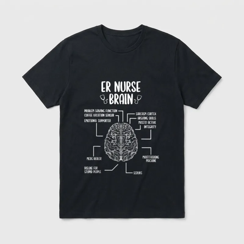 Emergency Room Nurse Essentials ER T-Shirt – Classic T-Shirt in Black