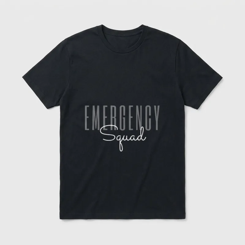Emergency Squad Department Room Healthcare Nursing T-Shirt – Classic T-Shirt in Black