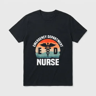 Emergency Department Nurse Room Nurses RN T-Shirt – Classic T-Shirt in Black