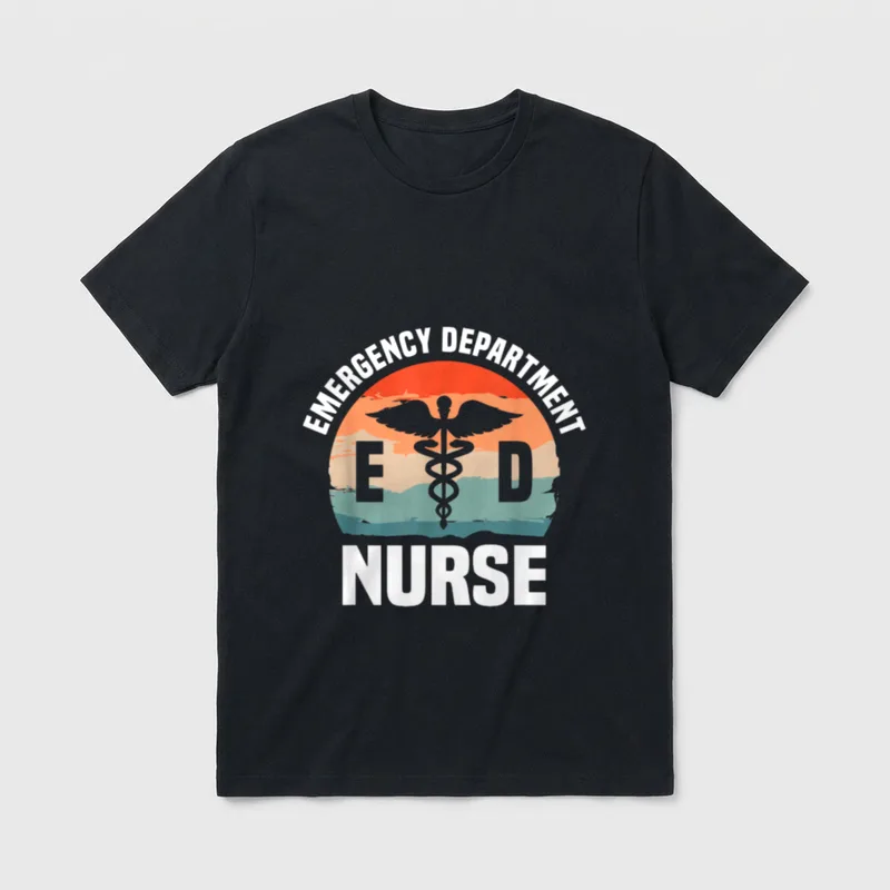 Emergency Department Nurse Room Nurses RN T-Shirt – Classic T-Shirt in Black