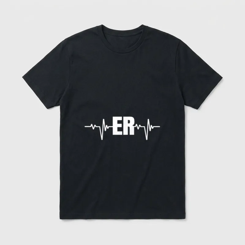 Emergency Medicine Room Nurse ER Featuring T-Shirt – Classic T-Shirt in Black