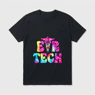 Emergency Room Technician Tie Dye ER T-Shirt – Classic T-Shirt in Black