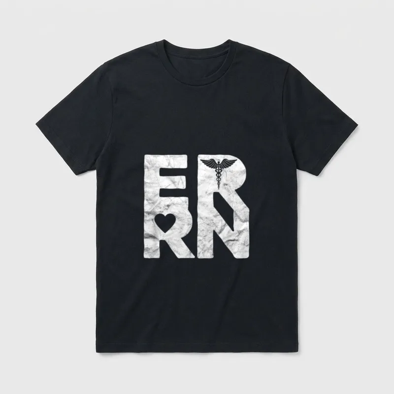ER Emergency Room Registered Nurse Coworker T-Shirt – Classic T-Shirt in Black