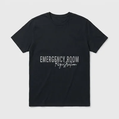 Room Registration Patient ER Registrar Specialists T-Shirt – Classic T-Shirt in Black