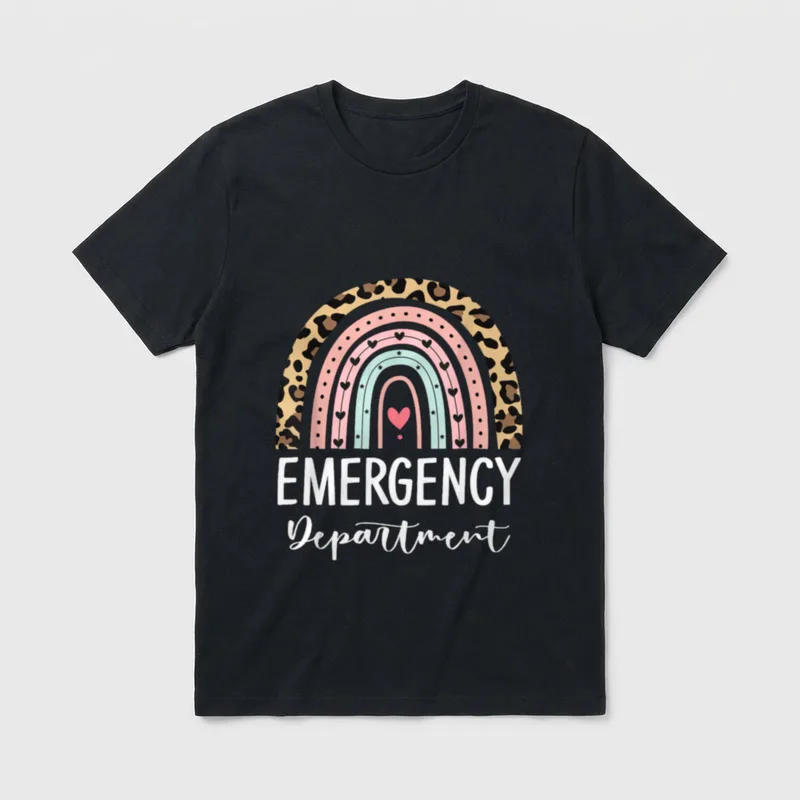 Emergency Department Room Healthcare Classic Bottom T-Shirt – EMERGENCY Department – Classic T-Shirt in Black