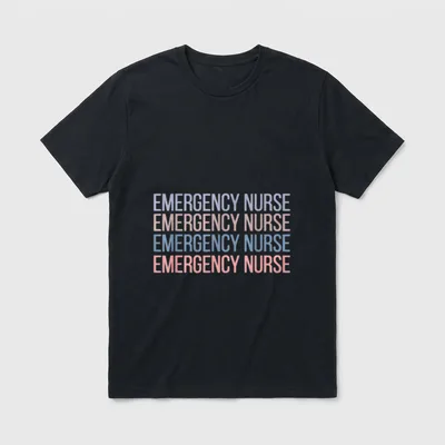 ER Nurse Emergency Room Registered Doctors T-Shirt – Classic T-Shirt in Black