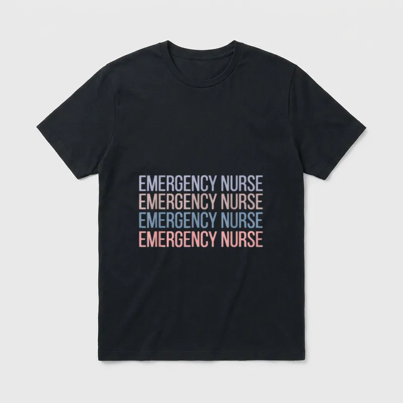 ER Nurse Emergency Room Registered Doctors T-Shirt – Classic T-Shirt in Black