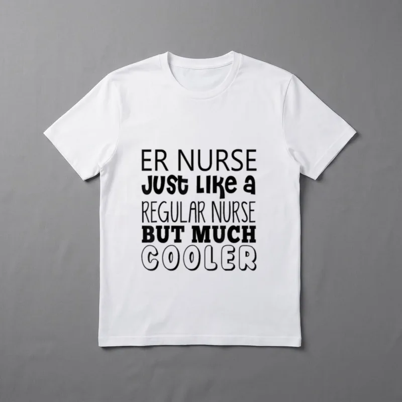 ER Nurse Regular T-Shirt – ER NURSE JUST LIKE A REGULAR NURSE BUT MUCH COOLER – Classic T-Shirt in Black
