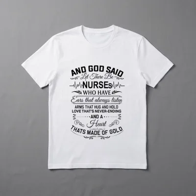 Let There Be Nurses Who T-Shirt – Classic T-Shirt in Black