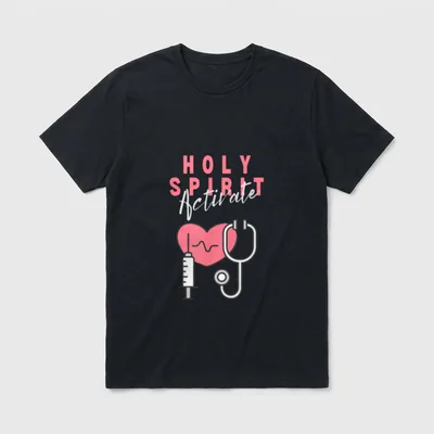 Nursing Funny Christian Religious T-Shirt – Classic T-Shirt in Black