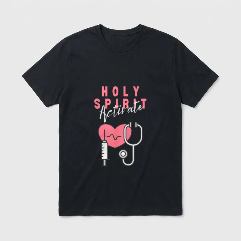 Nursing Funny Christian Religious T-Shirt – Classic T-Shirt in Black