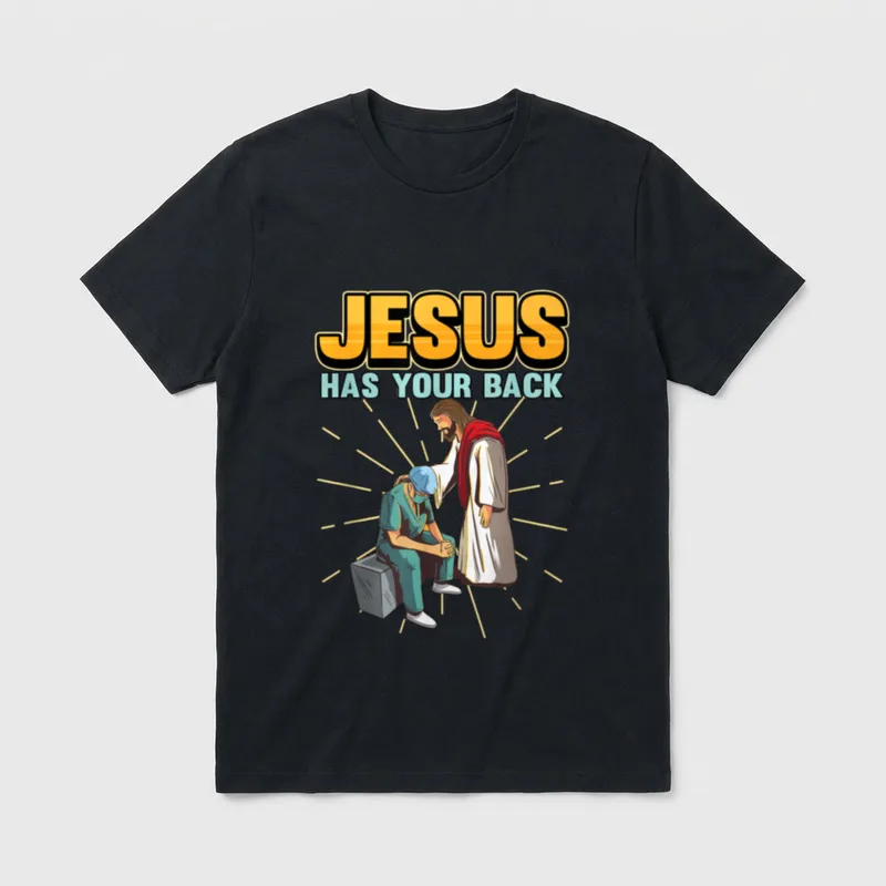 Back Front Liners Pray Nurse Doctor T-Shirt – Classic T-Shirt in Black